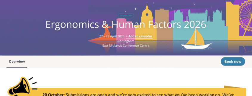 Ergonomics & Human Factors 2026
