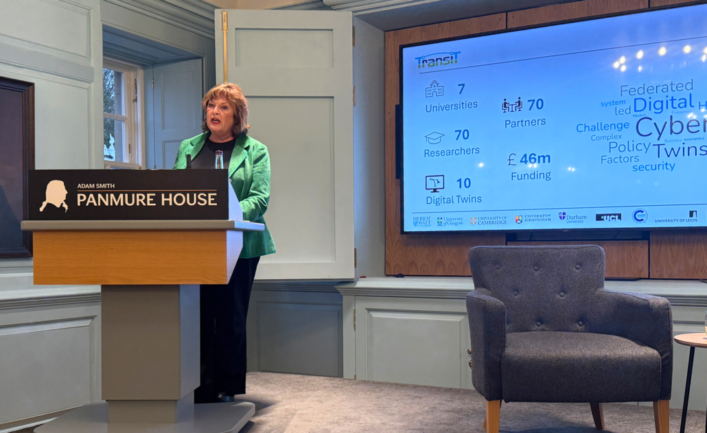 Fiona Hyslop MSP, Scotland’s Cabinet Secretary for Transport, Infrastructure and Connectivity, addressing the event.