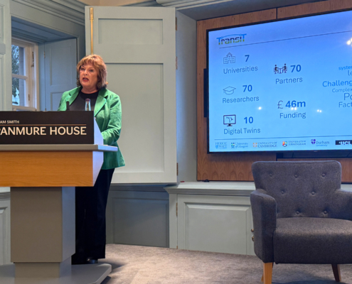Fiona Hyslop MSP, Scotland’s Cabinet Secretary for Transport, Infrastructure and Connectivity, addressing the event.