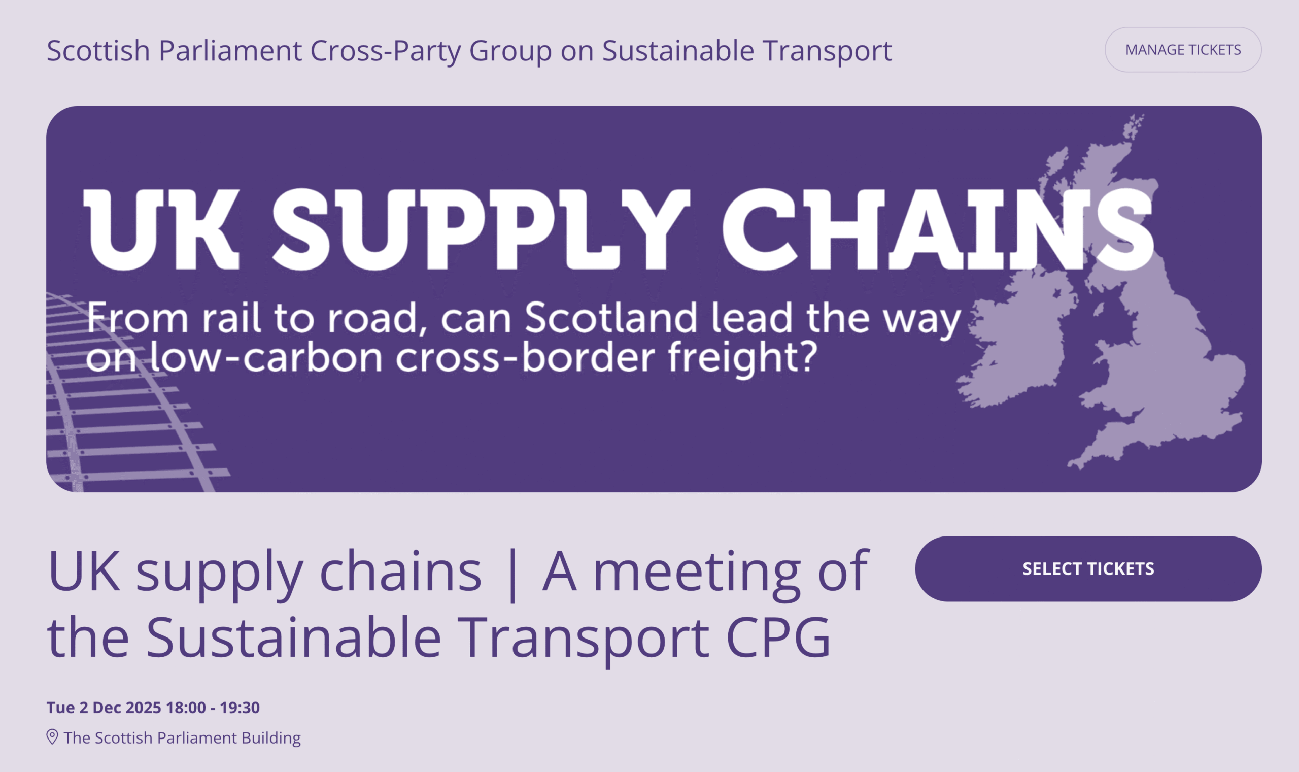 UK Supply Chains, Scottish Parliament