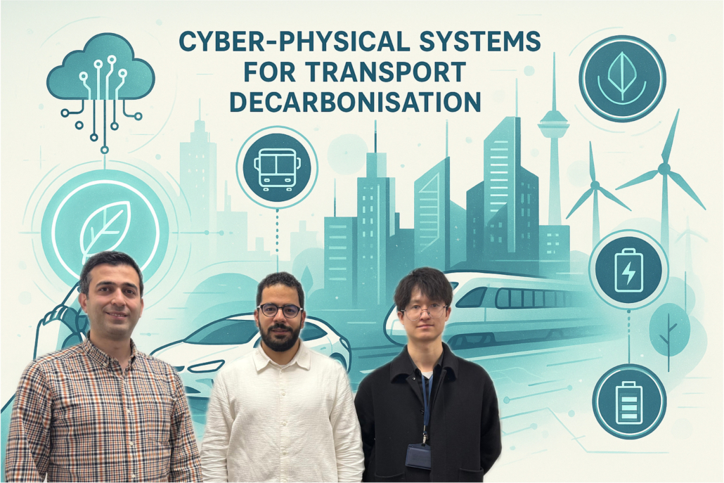 From left to right, Dr Mohammad Alquraan, Dr Ahmad Taha and Dr Runze Cheng.