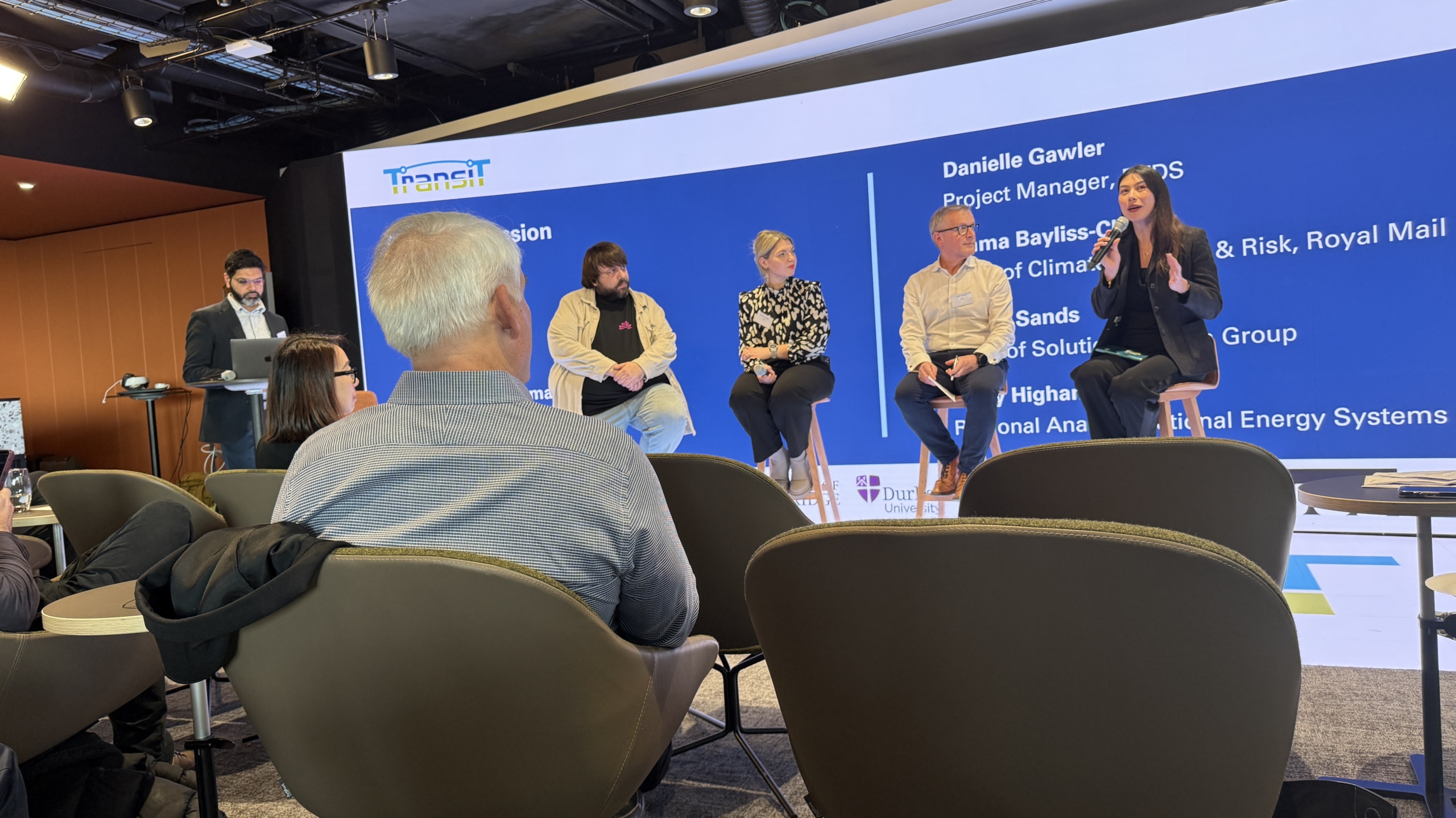 The panel discussion at TransiT's event