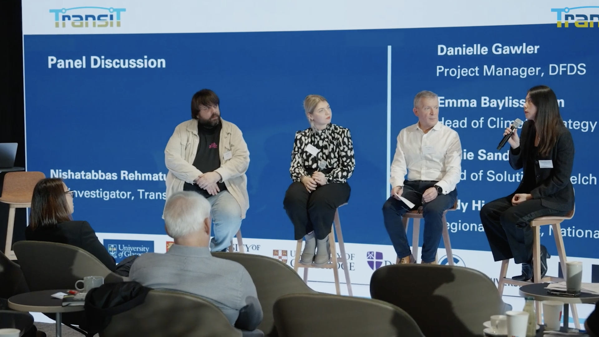 Speakers on TransiT’s industry panel at the event.