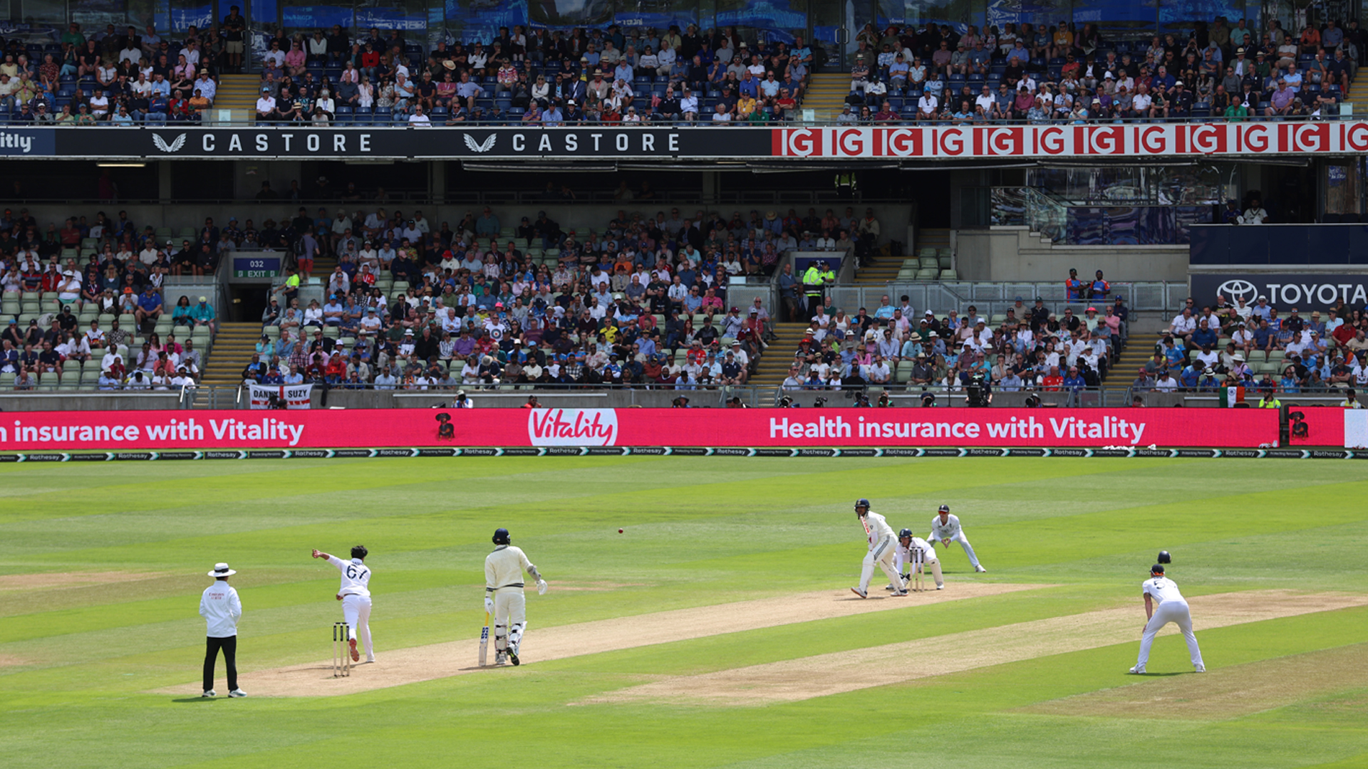 Cricket at Edgbaston. Photo courtesy of Warwickshire County Cricket Club.