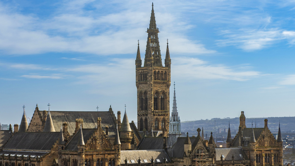 The Gilbert Scott building at University of Glasgow.