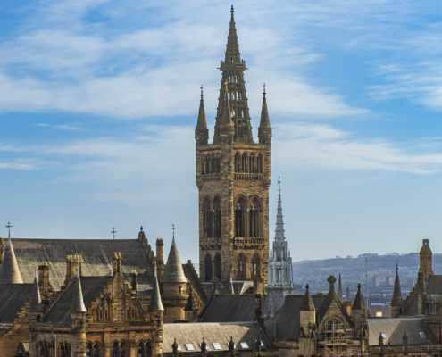 The Gilbert Scott building at University of Glasgow.