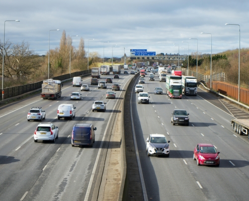 The M1 motorway. Photo by Mike Bird on Pexels.