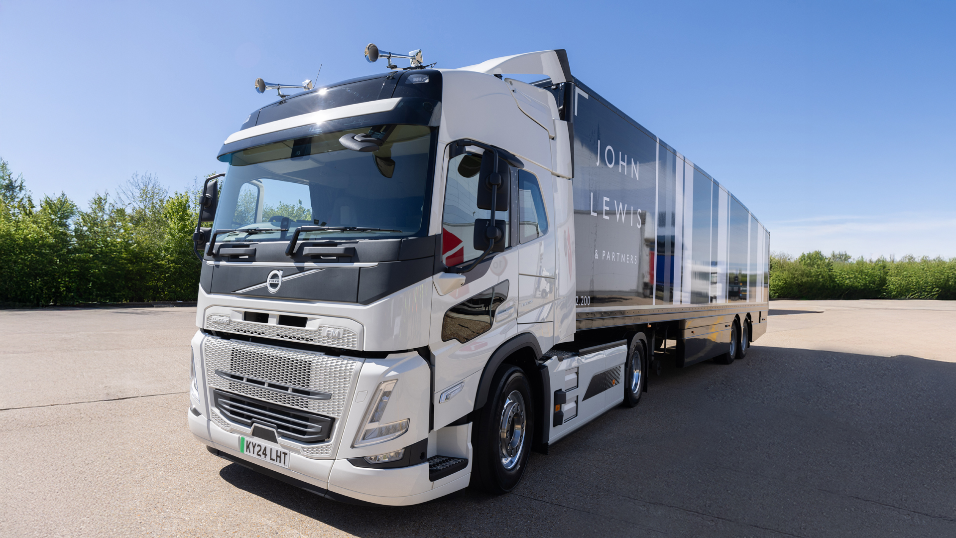John Lewis is a partner in Project JOLT, which is trialling electric heavy goods vehicles. Photo by Project JOLT.