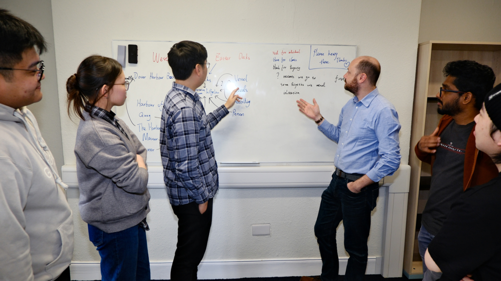 The University of Glasgow team at work.