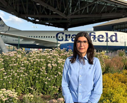 TransiT co-investigator Dr Maryam Farsi at Cranfield University